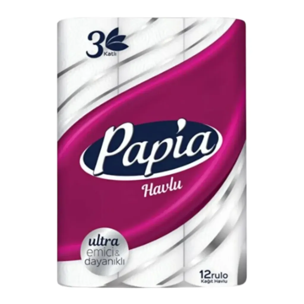 [50004299] Papia Küchentücher 3 Lagig 6 Rollen