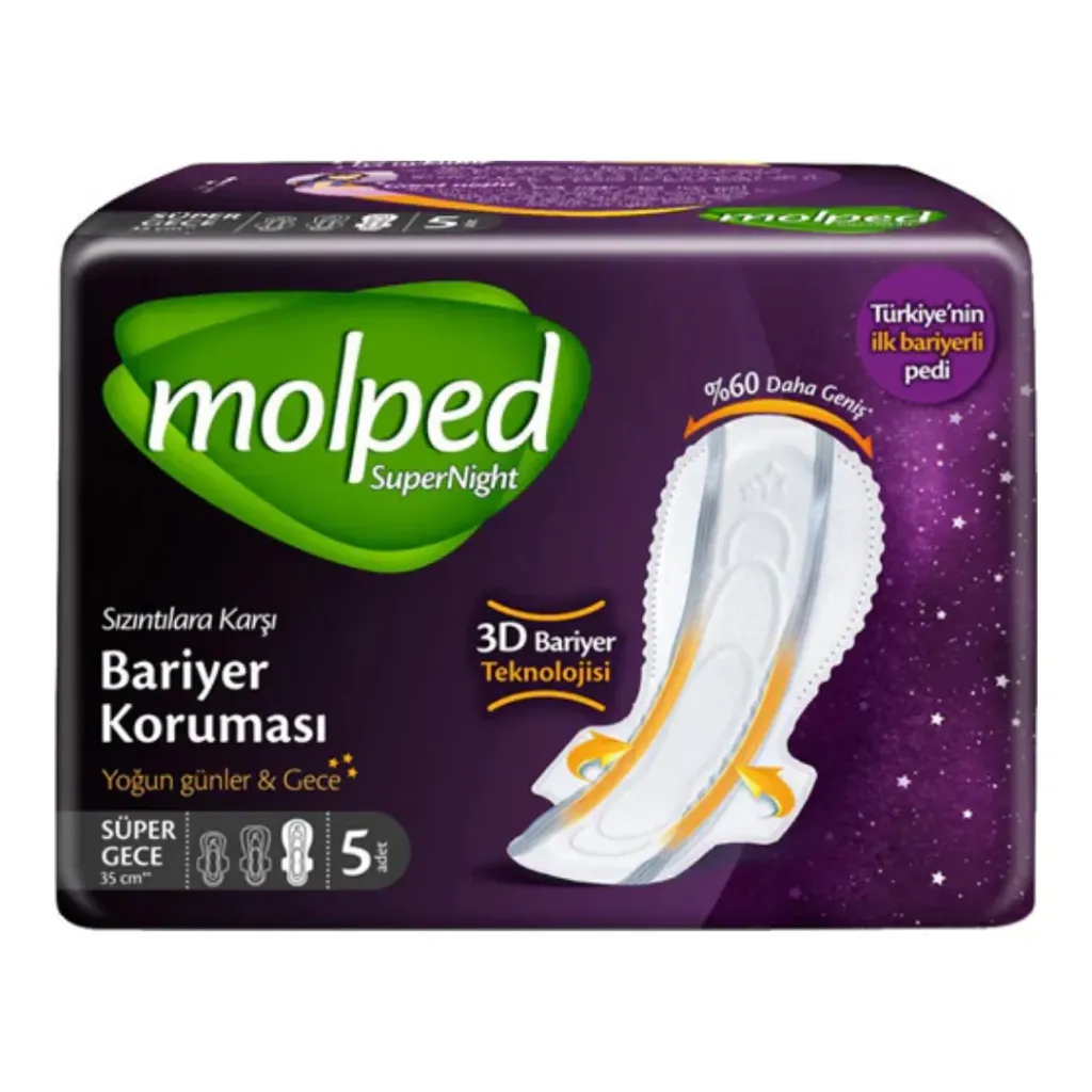 Molped Supernight Damenbinden Super Nacht 5X16