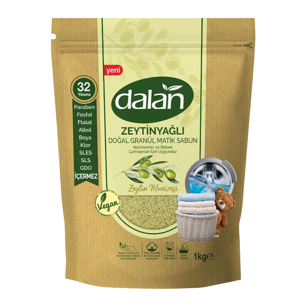 Dalan Pulverwaschmittel mit Olivenöl 1Kg