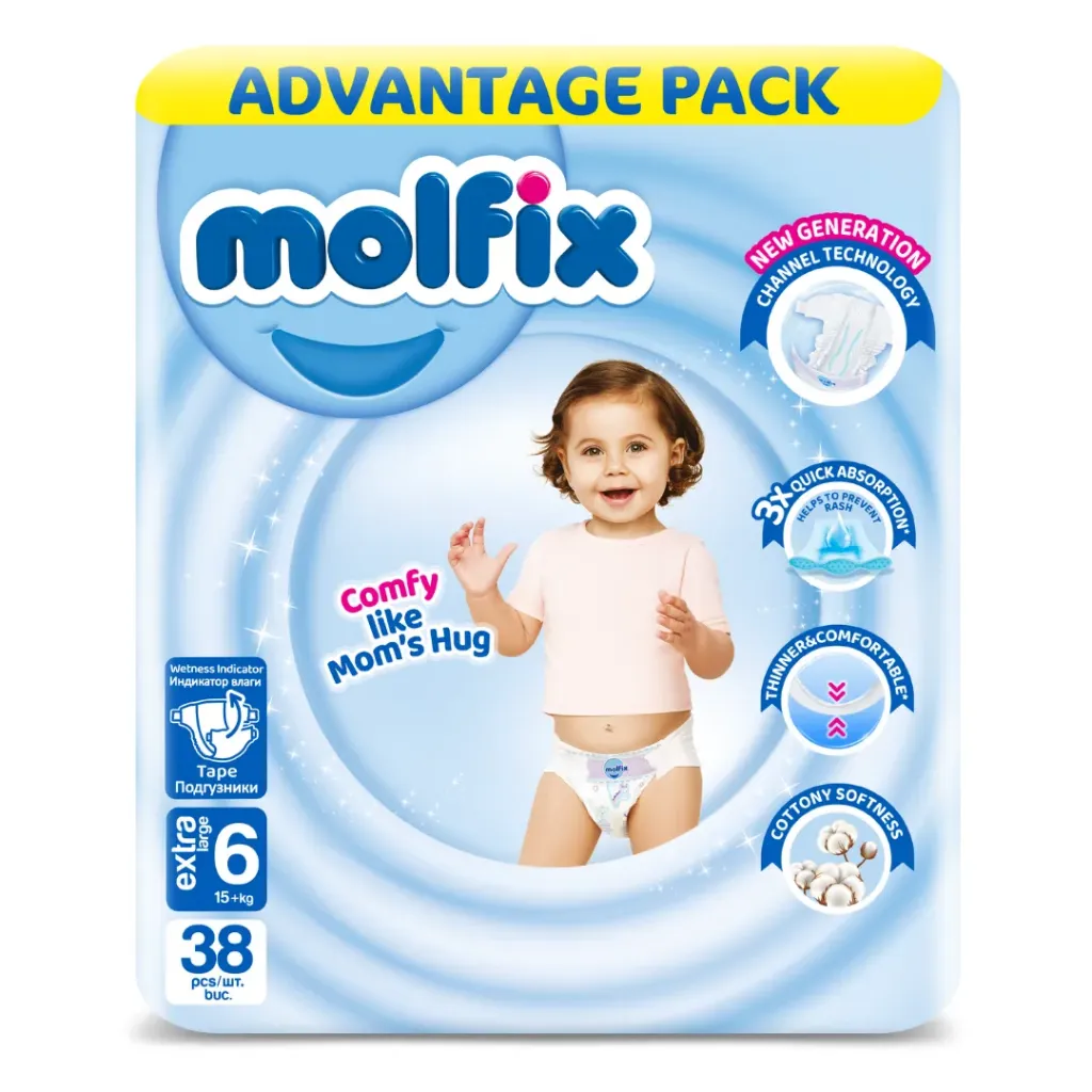 Molfix Babywindeln Extra Large 6 15+ kg 38X3