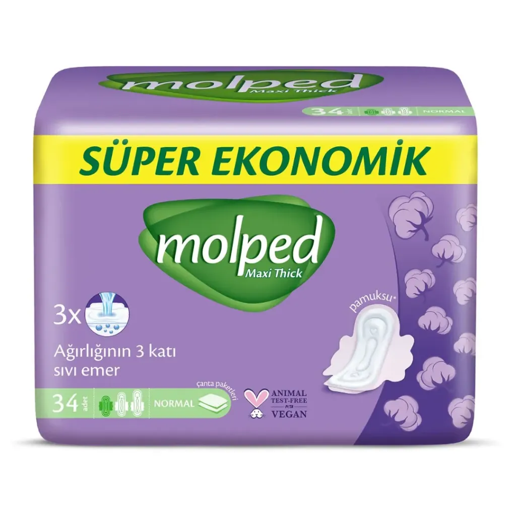 Molped Maxi Thick Damenbinden Normal 34 St