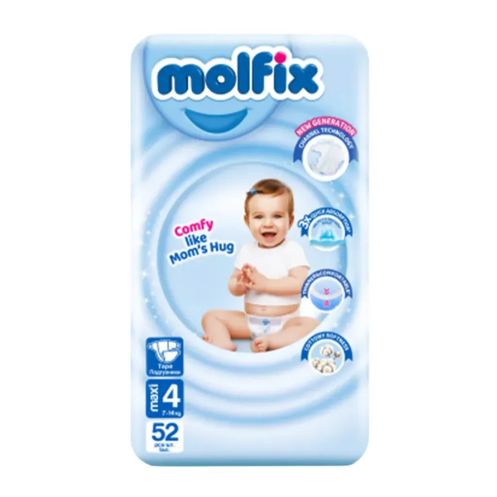 [50001699] Molfix Babywindeln Maxi 4 52 St
